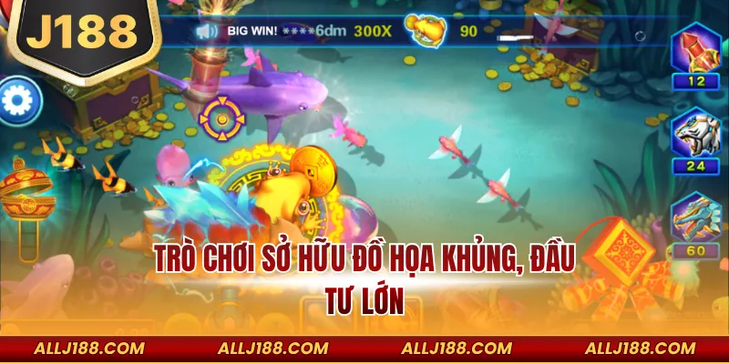 Bắn Cá Thần Tài - Tựa Game Đổi Thưởng Dễ Dàng Thắng Lớn 3 Trò chơi sở hữu đồ họa khủng, đầu tư lớn